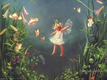 妖精 Painting - 子供のための花の妖精